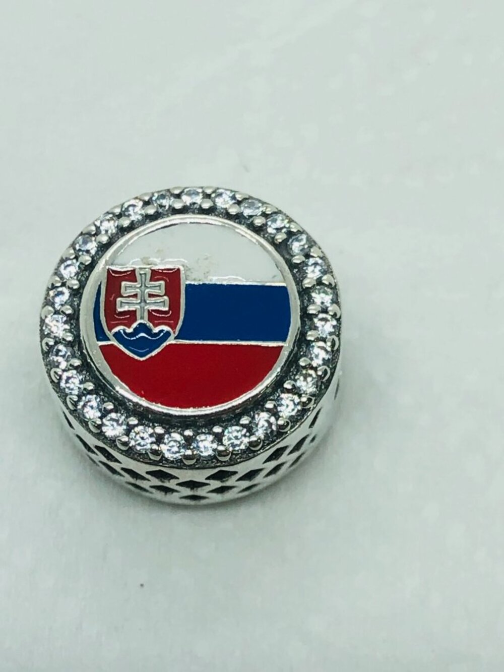 ✨ ✨Pandora Flag of Slovakia Bead charm S925 Silver with box